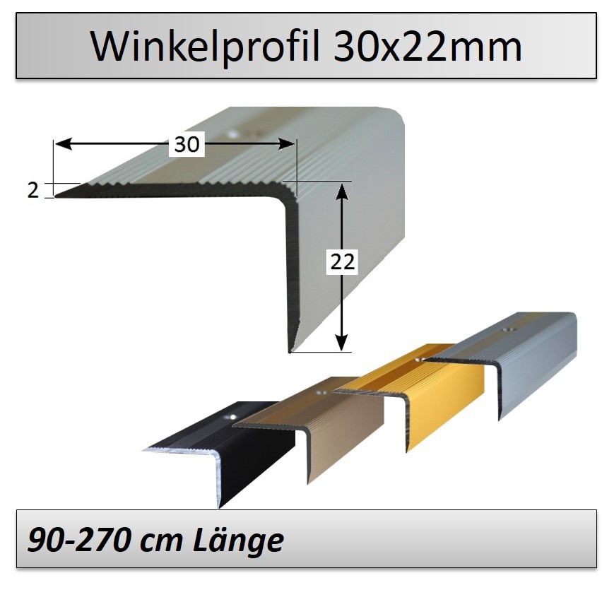 Alu Treppenprofil Holzoptik Profil Treppenwinkel Renovierungswinkel 90cm 